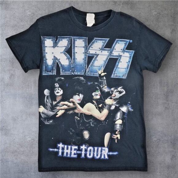 Vintage 2012 KISS “The Tour” Concert T-Shirt – Gildan Heavy Cotton – Size Small - Picture 1 of 6